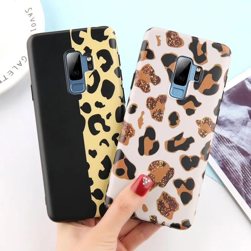 

Moskado Leopard Print Pattern Phone Case For Samsung Galaxy Note 8 Note 9 S8 S9 Plus Soft IMD Silicone Back Cover For Samsung S8