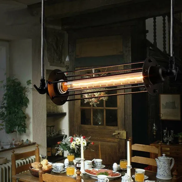 

Industrial Vintage Flute Pendant Lamp Kitchen Bar Hanging Chain Light Hanglamp Luminaria Home Decorations Pendant Lights