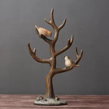 

2018 Bird Tree Bracelet Storage Shelf Stand Jewelry Holder Organizer for Earrings Necklace Ring Display Tree Jewelry Organizer