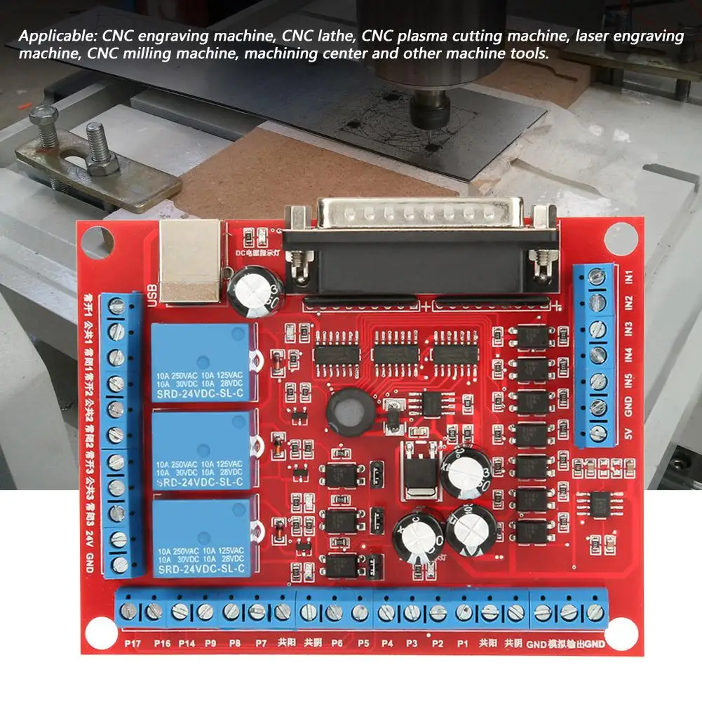 CNC 6 осевой интерфейс выламывается доска DIY CNC 6 осевой MACH3 гравировальный станок интерфейс выламывается доска