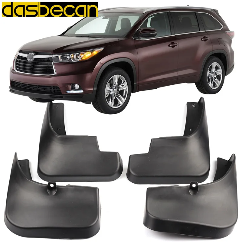 

Dasbecan Car Mudguards Highlander 2013 2016 For Toyota Car Fender Accessories Splash Guard Paneling 2013 2014 2015 2016