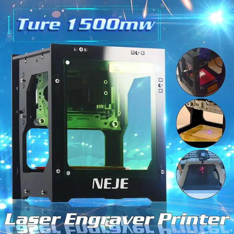 

Ture 1500mW USB Desktop CNC Laser Engraving Machine Laser Carving Machine DIY Logo Mark Printer Cutter For WIN