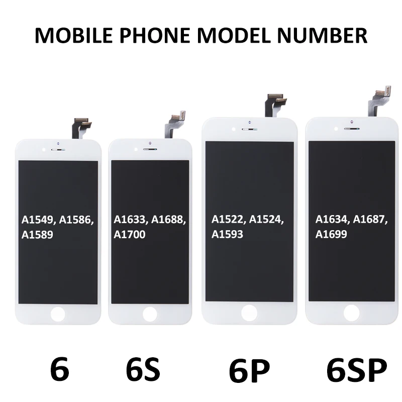 № 1 AAA ЖК-дисплей Экран для iPhone 5S 6 6 S Plus 6 P 6SP ЖК-дисплей Дисплей с 3D Сенсорный экран дигитайзер Ассамблеи Замена Ремонт Запчасти