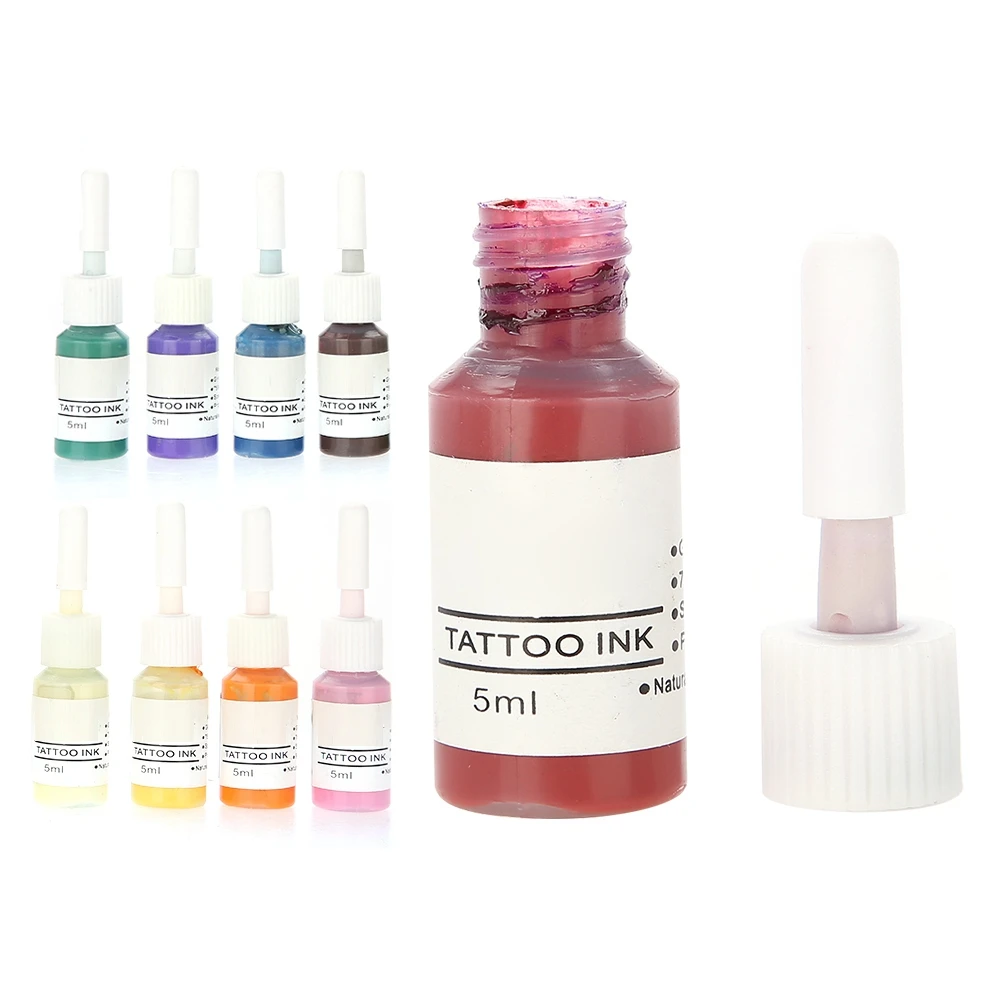 10 Colors Tattoo Ink Body Paint Microblading Eyebrow Permanent Makeup pigment for microblading Set | Красота и здоровье