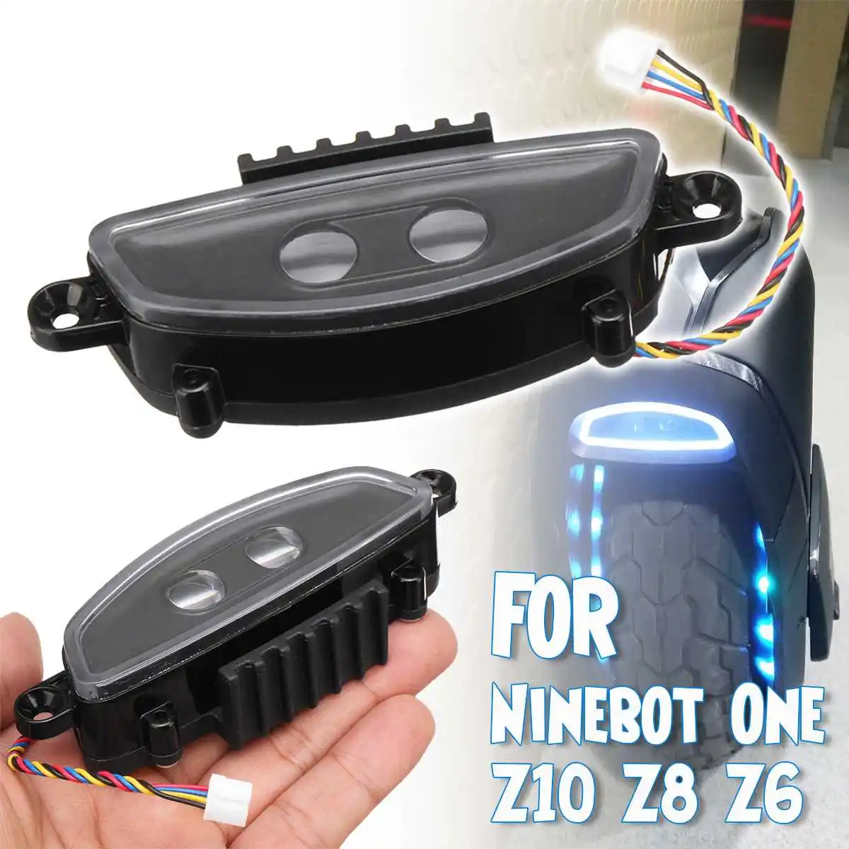 

electric unicycle self balance scooter headlight Replacements for Ninebot Z10 front light for Ninebot One Z10 Z8 Z6 spare parts