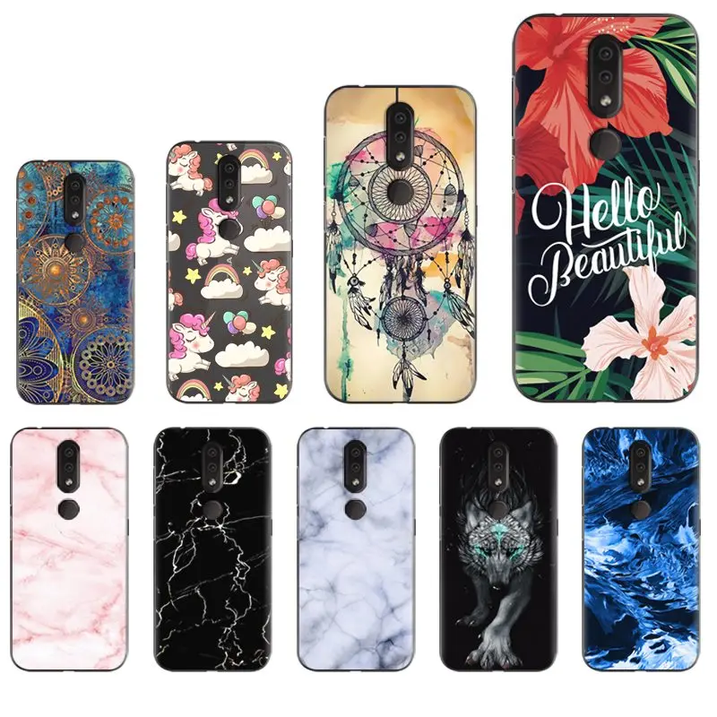 

Back Phone Cover For Nokia 4.2 Cool Design Colorful Painted TPU Silicone Soft Phone Case
