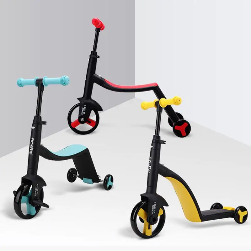 3-в-1 скутер, способный преодолевать Броды для детей регулируемый мульти-Цвет скутер велосипед для nadle