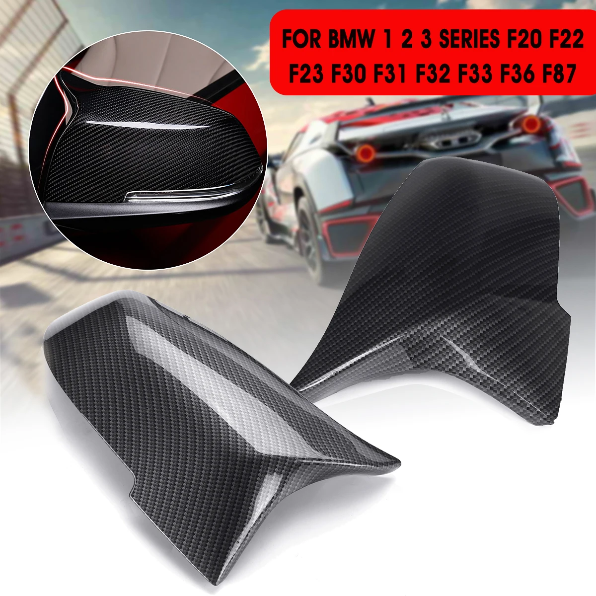 Gloss Black Mirror Caps For BMW F20 F21 F22 F23 F87 F30 F31 F32 F33 F3 - Dejavu Cars ''Because Standard Isn't Enough - Foto 8