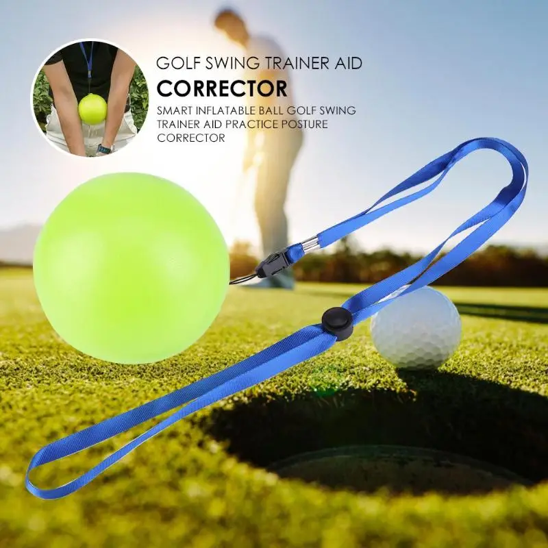 Smart Inflatable Ball Golf Swing Trainer Aid Assist Practice Posture Correction Training Tool