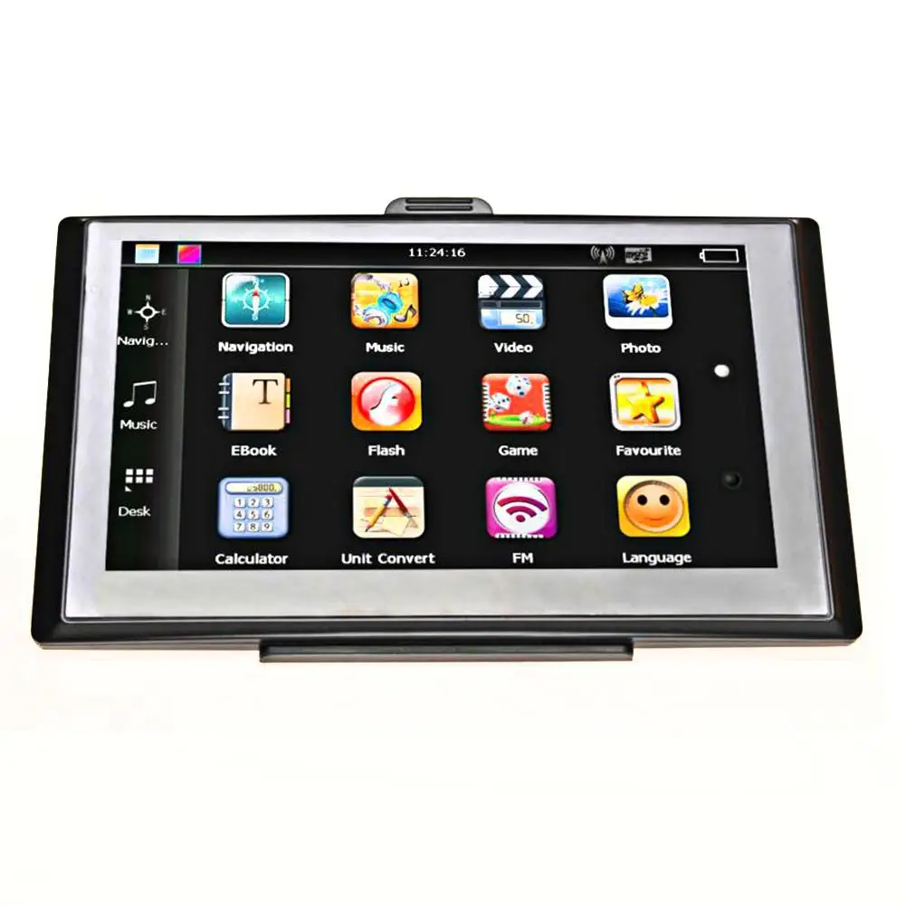 

7in HD Touch Screen Car Truck GPS Navigation 256MB/8GB Navigators FM MP3/MP4 Players Support TF Free Global Map r15