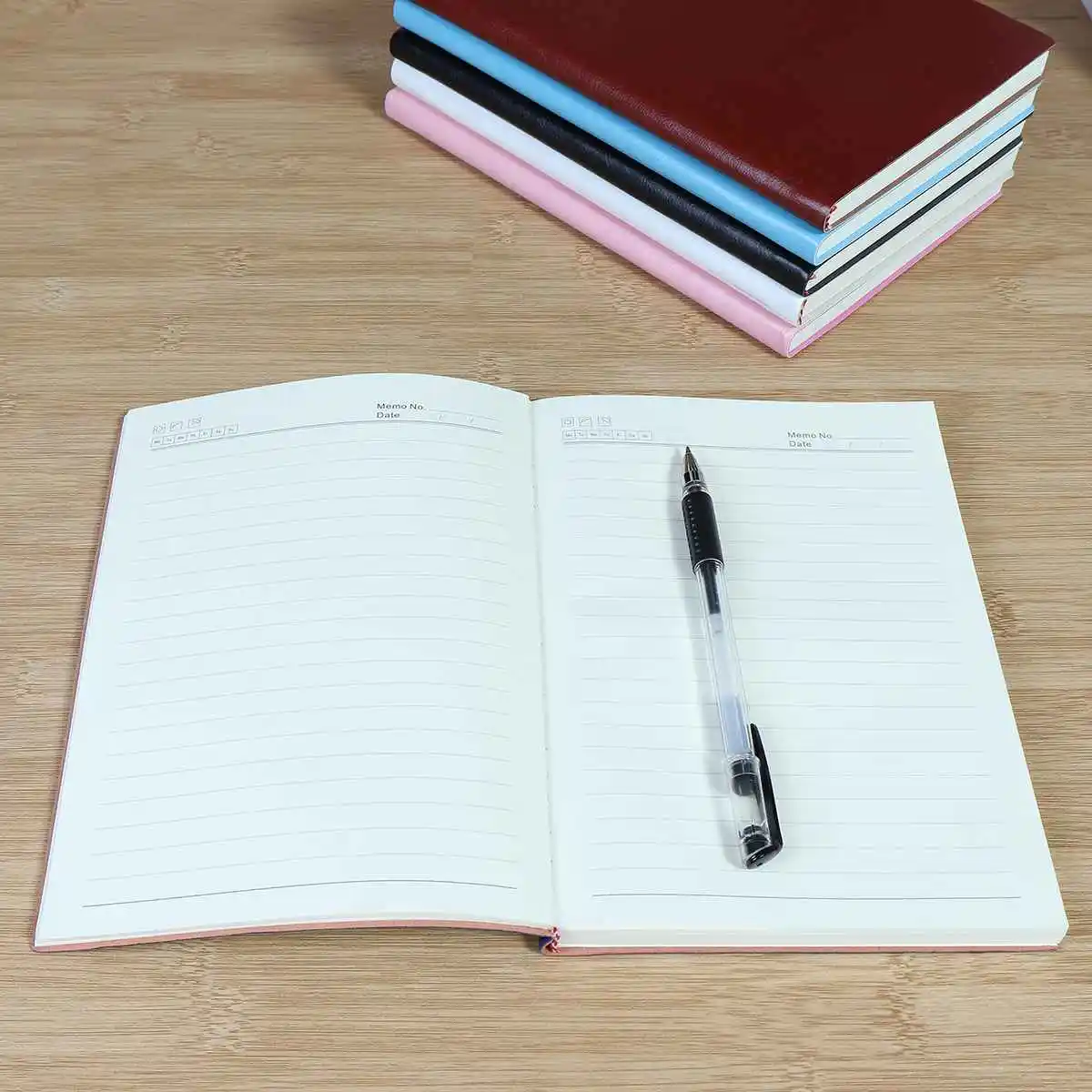 

1pcs Soft Cover PU Leather Notebook Writing Journal 100 Page Diary Book For Office School Use Stationery Diary Notebook