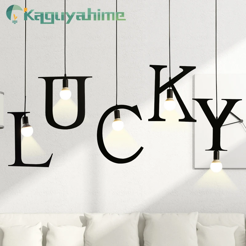 Kaguyahime E27 подвесной светильник в виде букв &quotсделай сам&quot креативный форме s от A