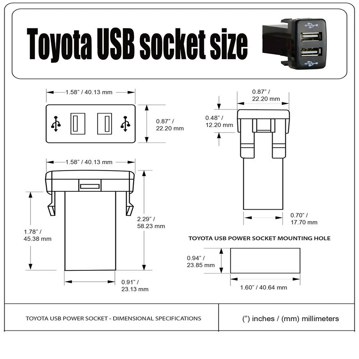 12 В двойной USB порт автомобильное USB зарядное устройство 2 порта зарядное устройство переходник для Toyota для большинства мобильных телефонов ... 12 В двойной USB порт автомобильное USB зарядное устройство 2 порта зарядное устройство переходник для Toyota для большинства мобильных телефонов ...