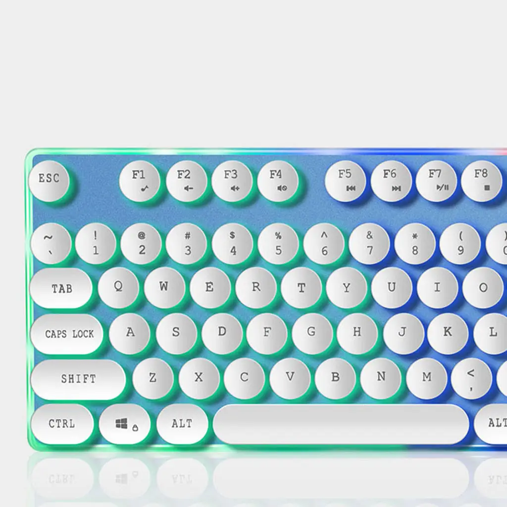 Sunrose Gk30 104 клавиш английские проводные Usb Красочные черные легкие Подвески