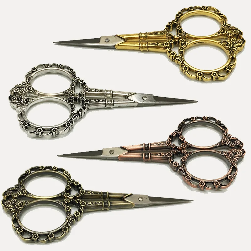 

High Quality Paper Cutting Dressing Table Clay Scissors Retro Scissors Exquisite Small Scissors Home Sewing Tools