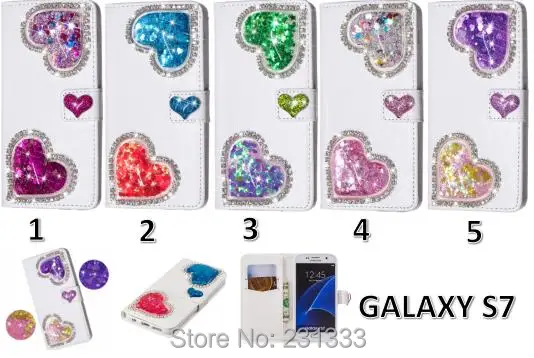 Для Samsung Galaxy S7 EDGE S8 S9 A8 2018 J6 A6 PLUS A7 3D жидкий алмазный кошелек кожаный чехол