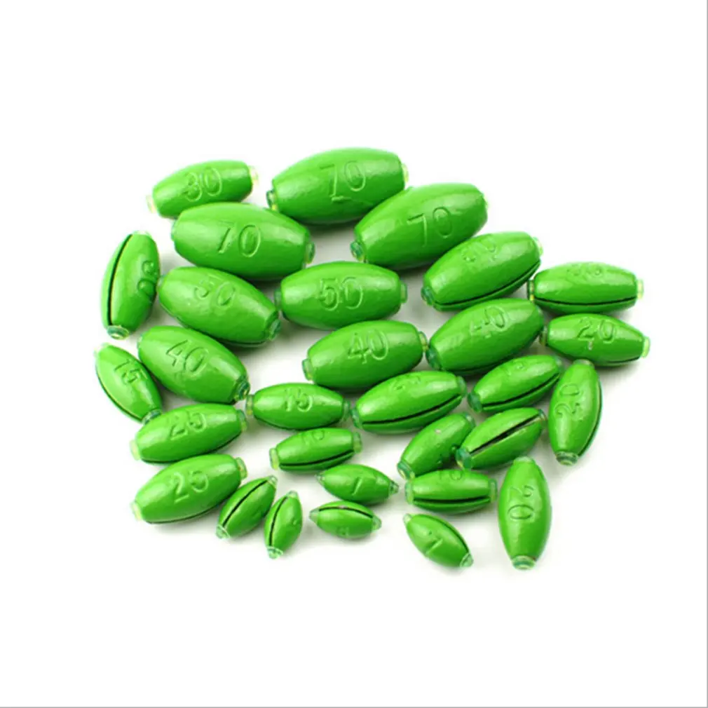 

Green Fishing Sinker Lead Drop Lead Fishing Accessories Environmental Durable Effective Adjustable