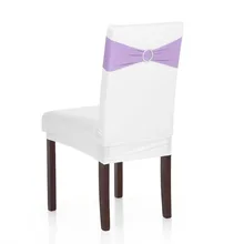 50 шт., кольцо для стула с бантом и лентой, свадебное платье, растягивающееся кресло, спинное кольцо, Бесплатный галстук-бабочка