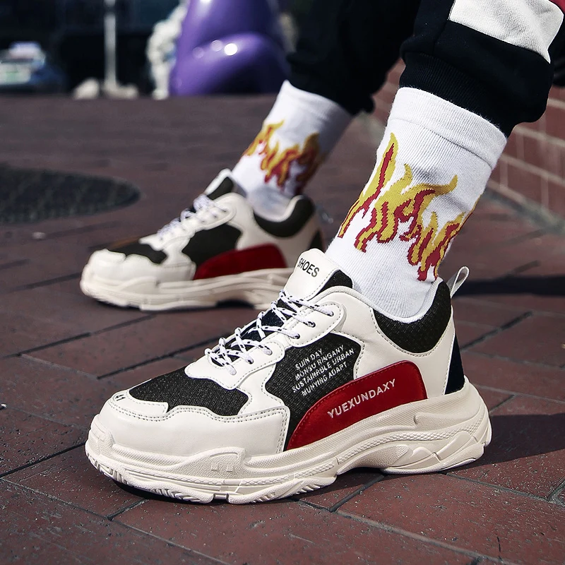 men's vulcanized chunky sneakers