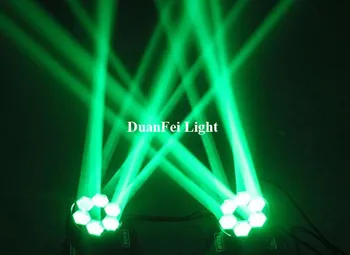 

10lot Stage Mini head moving led 6x15w teste mobili beam bee eye moving light dmx led lyre rgbw