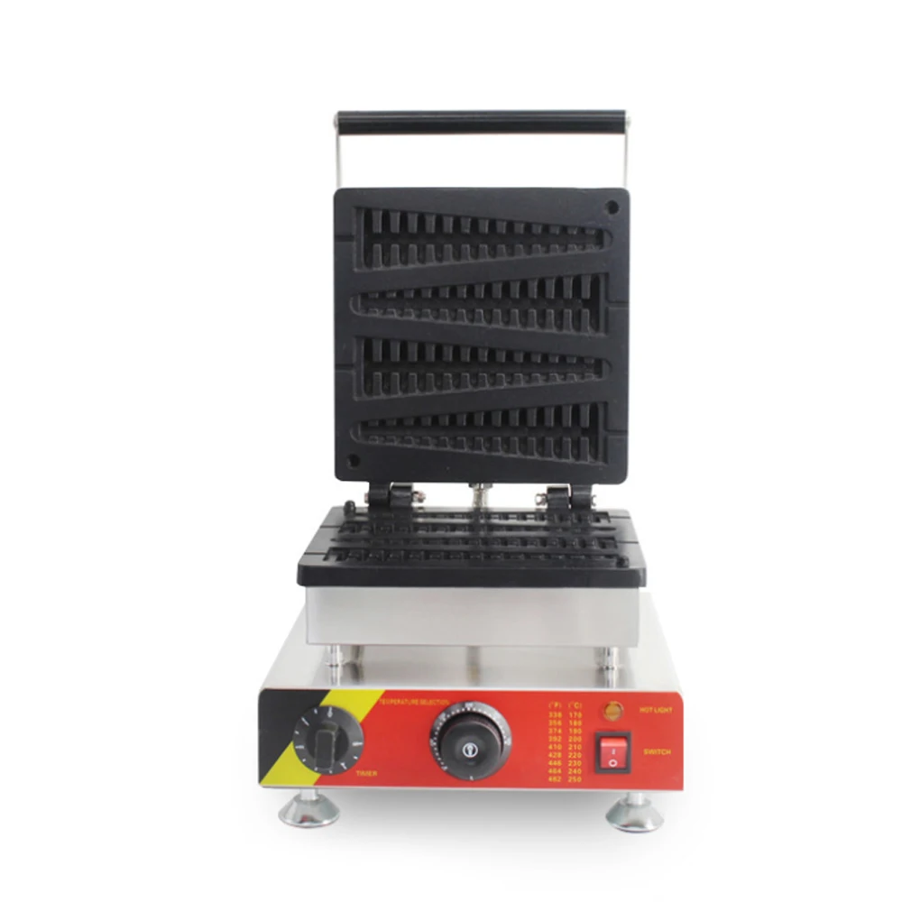 

ITOP Electric Waffle Maker Non Stick Stainless Steel Christmas Tree Pipe Style Waffle Maker Cake Pastry Oven Machine