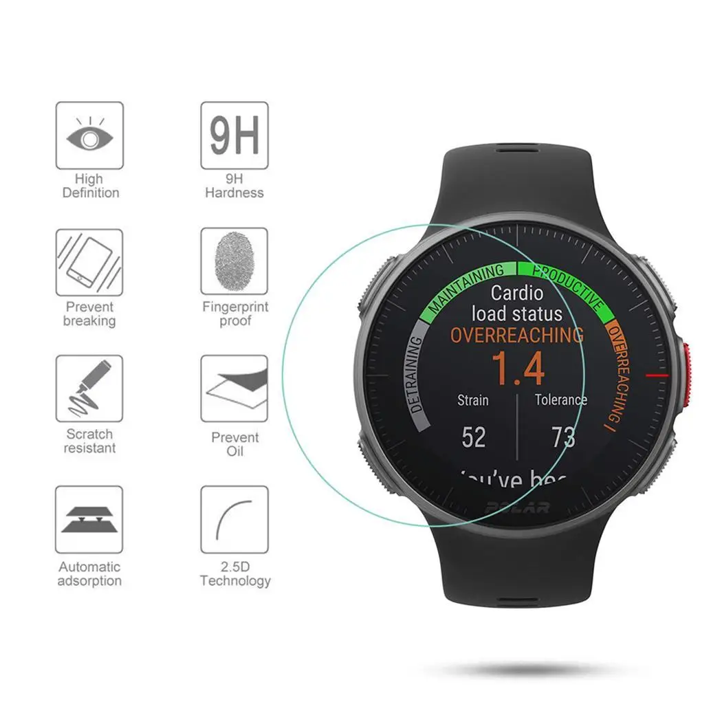 Закаленное стекло протектор экрана для POLAR Vantage V M 2.5D 9 H прозрачные часы