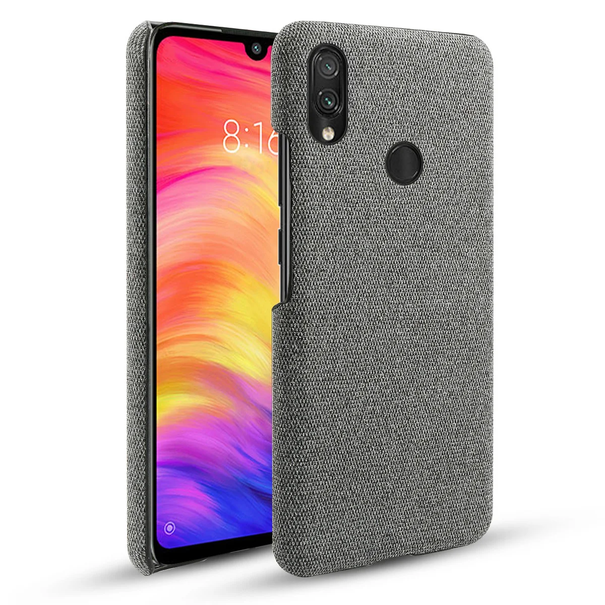 For Xiaomi Pocophone F1 Redmi Note 7 8 Case Slim Hard PC Fabric Woven Cloth Textured Skin Cover Mi 9 9t Pro 10 5G |