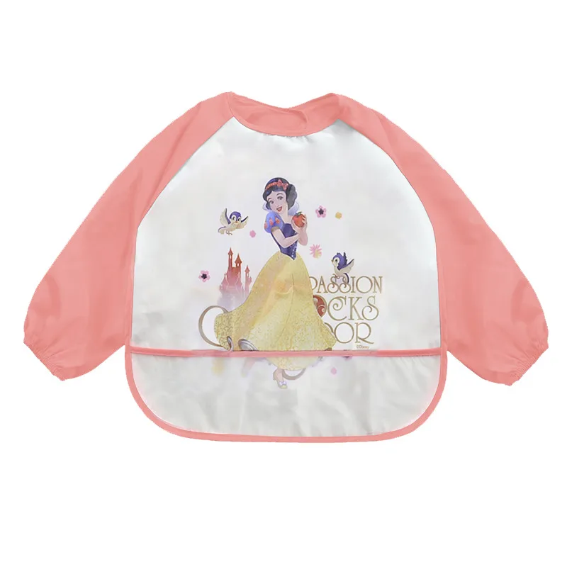Disney Waterproof Baby Bibs Long Sleeve Cartoon Cotton Minnie Bib Burp Clothes Baberos Baby Stuff Disney Accessory Disney Waterproof Baby Bibs Long Sleeve Cartoon Cotton Minnie Bib Burp Clothes Baberos Baby Stuff Disney Accessory