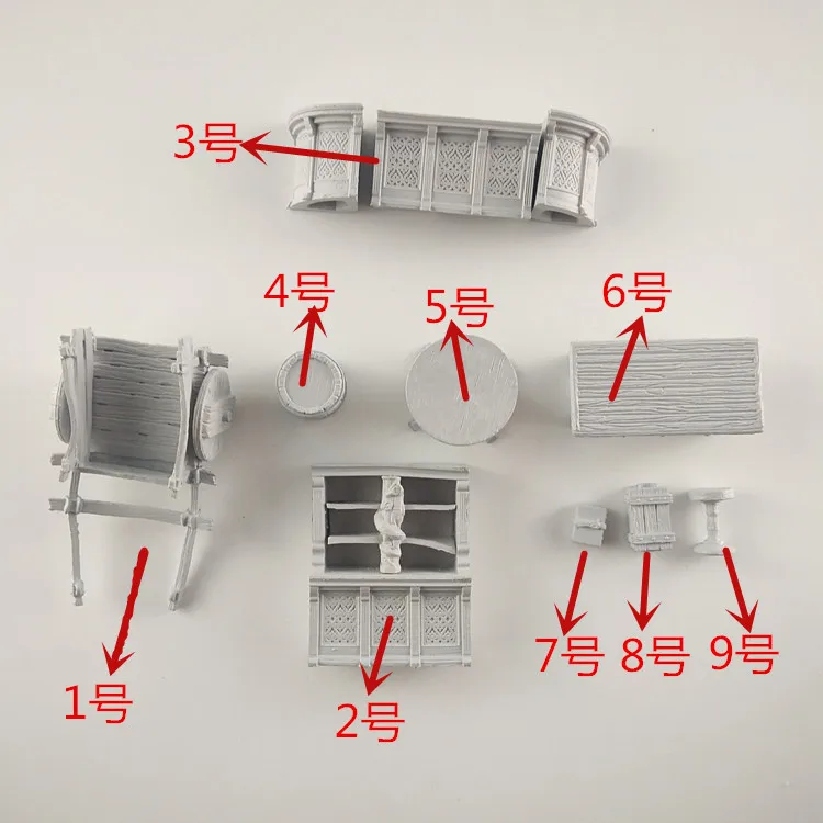 Литье смолы Weishizhi оптом дракон и подземелье Dnd кусок декорации поставки дисплей белый плесень