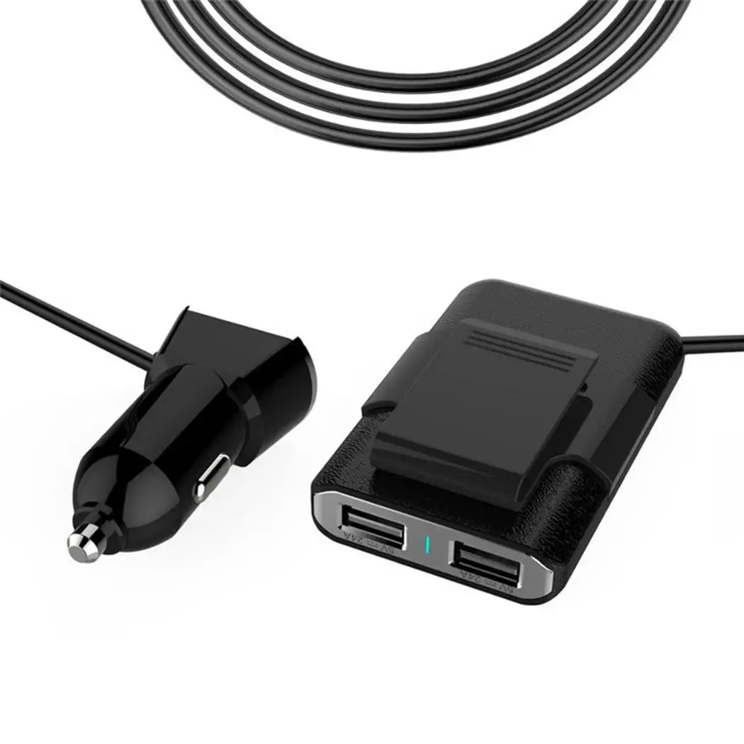 Универсальное автомобильное зарядное устройство WOOKRAYS 5 в 2 4 А с usb портами адаптер