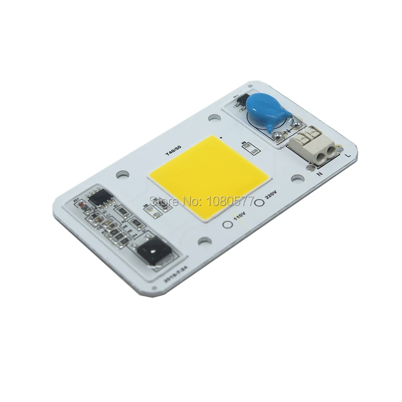 Высококачественный светодиодный COB 50 Вт AC 220 В 110 без драйвера умный IC DIY прожектор