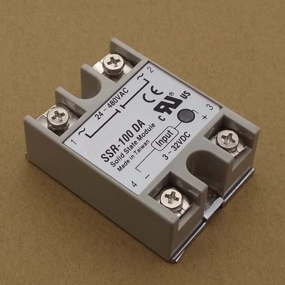 Реле SSR100DA SSR 100DA производитель реле ssr 100A вход 3 32VDC выход 24 380VAC 1 шт.|Запасные части| |