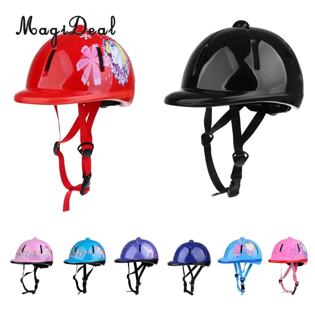 

MagiDeal Children Kids Adjustable Horse Riding Helmet Head Protective Gear Equestrian Equipment SEI Certificated