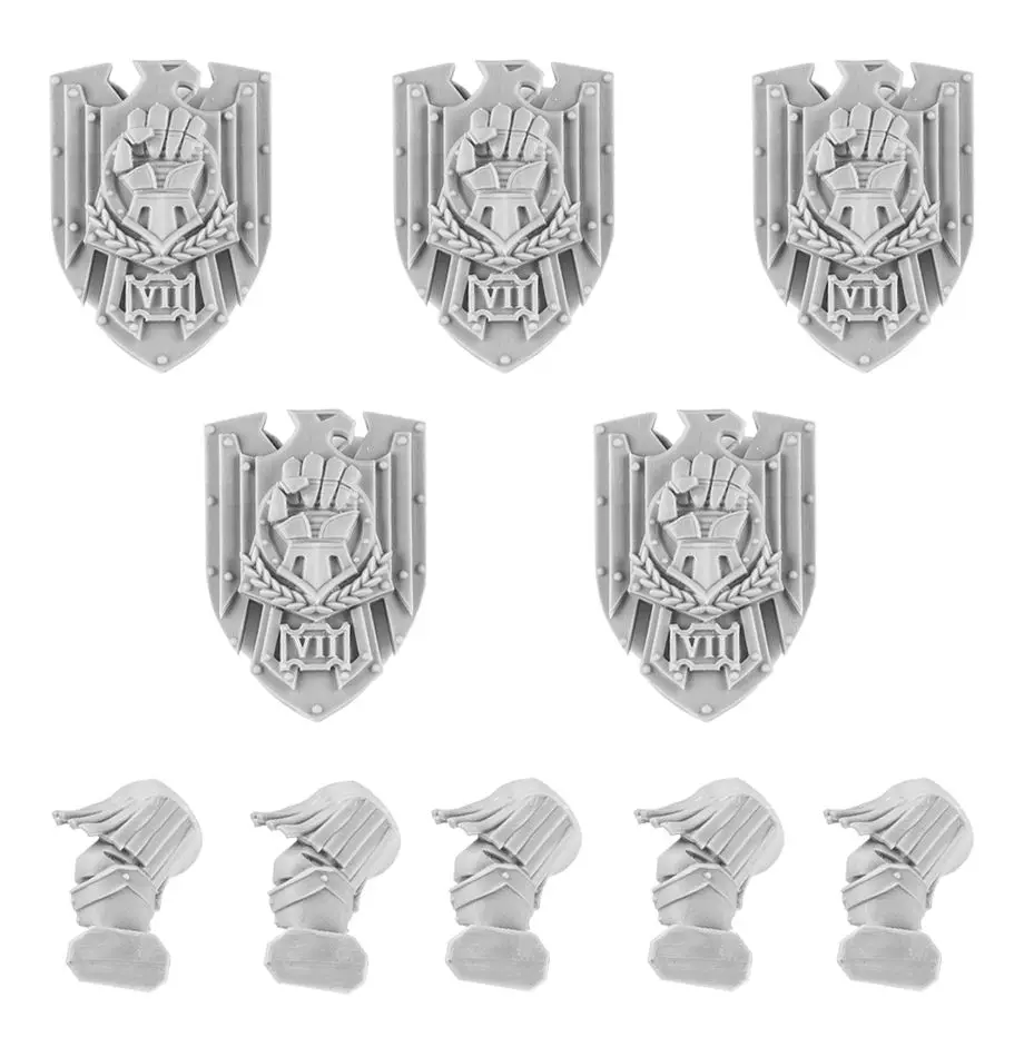 

Imperial Fists Legion Storm Shields (use with Cataphractii Terminators)