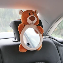 Мини-Автомобильное Детское зеркало заднего вида с широким видом, регулируемое заднее сиденье автомобиля, зеркало заднего вида, подголовник, крепление для маленьких детей