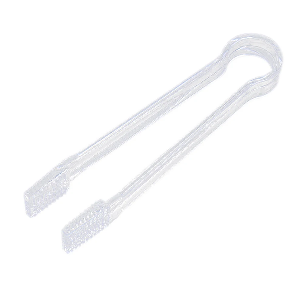 

Transparent Ice Tongs Acrylic Food Clip Serving Tongs for Bar Catering Events Party Banquet