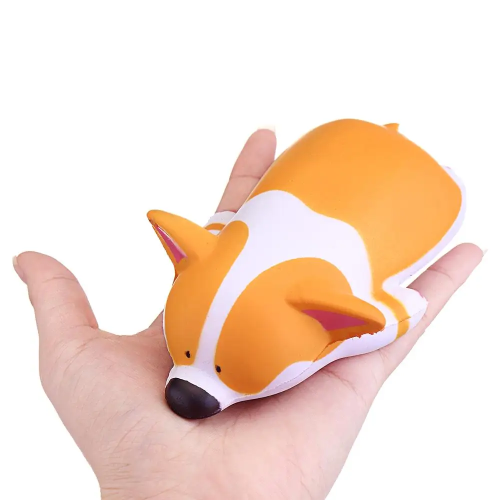 

Squeeze Corgi Kawaii Animal Cute Soft Jumbo Practical Jokes Toy Collection With Package Home Decoration Children Kids Gift