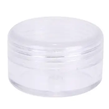 

12pcs 5ml Small Clear Plastic Jars Container for Cream Cosmetics Craft
