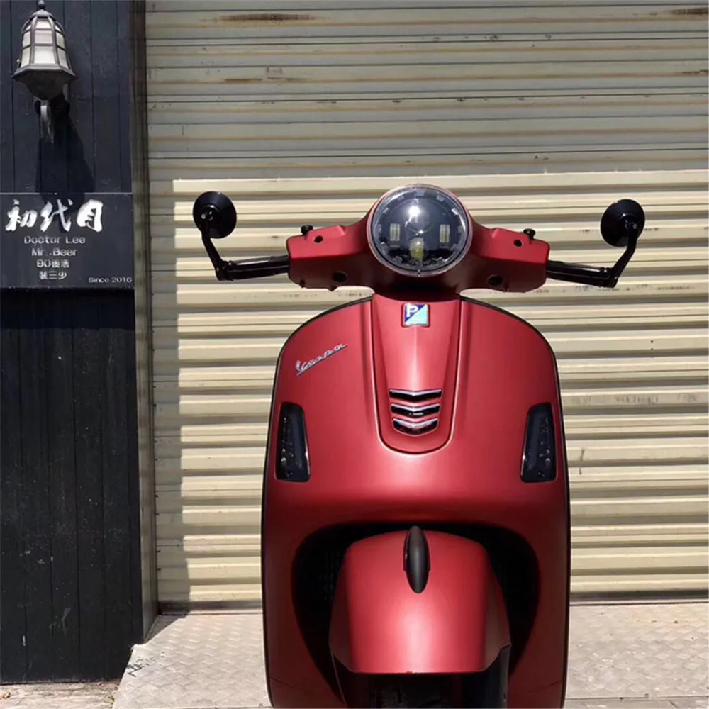 Moto rcycle зеркала bar end Зеркало заднего вида Ручка мотоцикла конец зеркало кафе зеркало заднего вида для мотоциклов для Vespa piaggio gts300 GTS 300