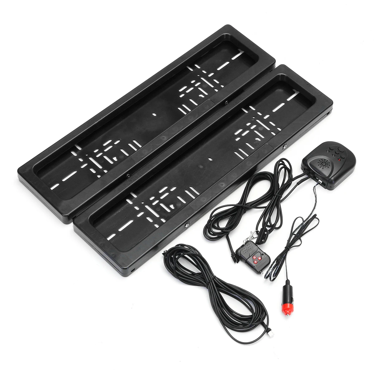 

1 Set Electric Europe License Plate Frame EU Plastic Frame Car Number Roller Shutter Protect Cover universal