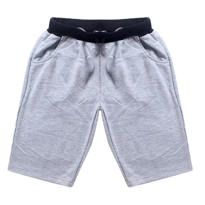 

2019 New Summer Cotton Unisex Trousers Solid Knee Length Boys Grils Pants