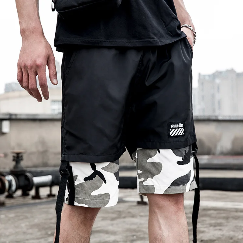 

ICPANS Casual Shorts Camouflage Men's Shorts For Summer Loose Knee Casual Movement Hip Hop Camo Shorts Male Plus Size 4XL 5XL