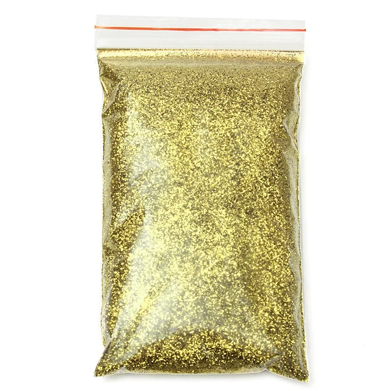 

170g PET 0.4mm Gold Glitter Metal Flake Auto Car Bike Paint Additive Decor Power