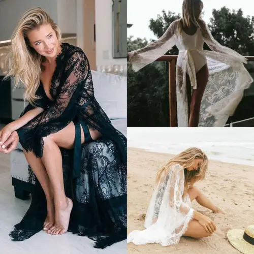 

Women's Bathing Suit Lace Crochet Bikini Cover Up Swimwear Summer Beach Dress