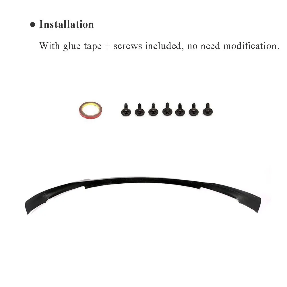 Автомобильный передний бампер спойлер для Tesla Model 3 Base Sedan 4 Door Long Range Gloss / Matte Carbon