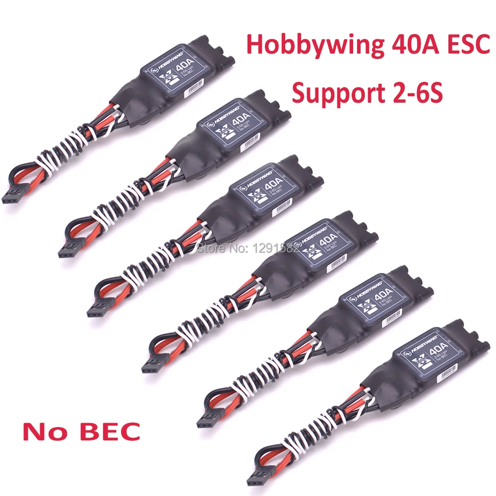 

Hobbywing XRotor 40A 2-6S OPTO NO BEC Brushless ESC support 5010 motor for RC S550 ZD550 ZD680 Quadcopter Multicopters