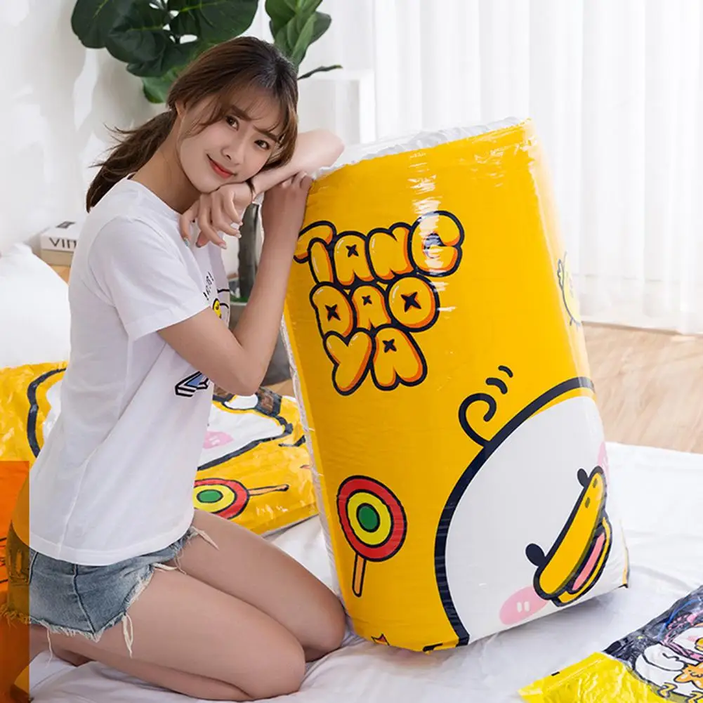 6/11Pcs Vacuum Storage Bag With Beaded Transparent Border Valve Compressed Home Quilt Travel Storage Bag Closet Jacket Organizer