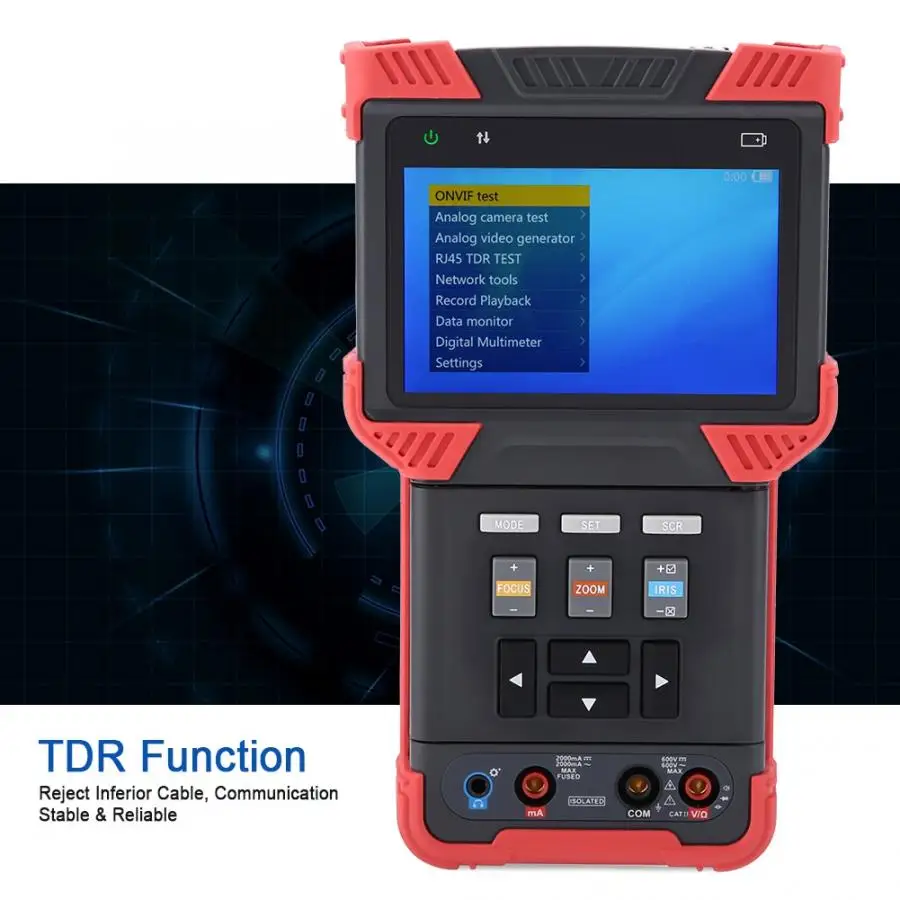 

DT-T73 IP CCTV Digital Multimeter Professional 1080P Ammeter Support Analog/3.0CVI/TVI/AHD/ AC100-240V Tester new