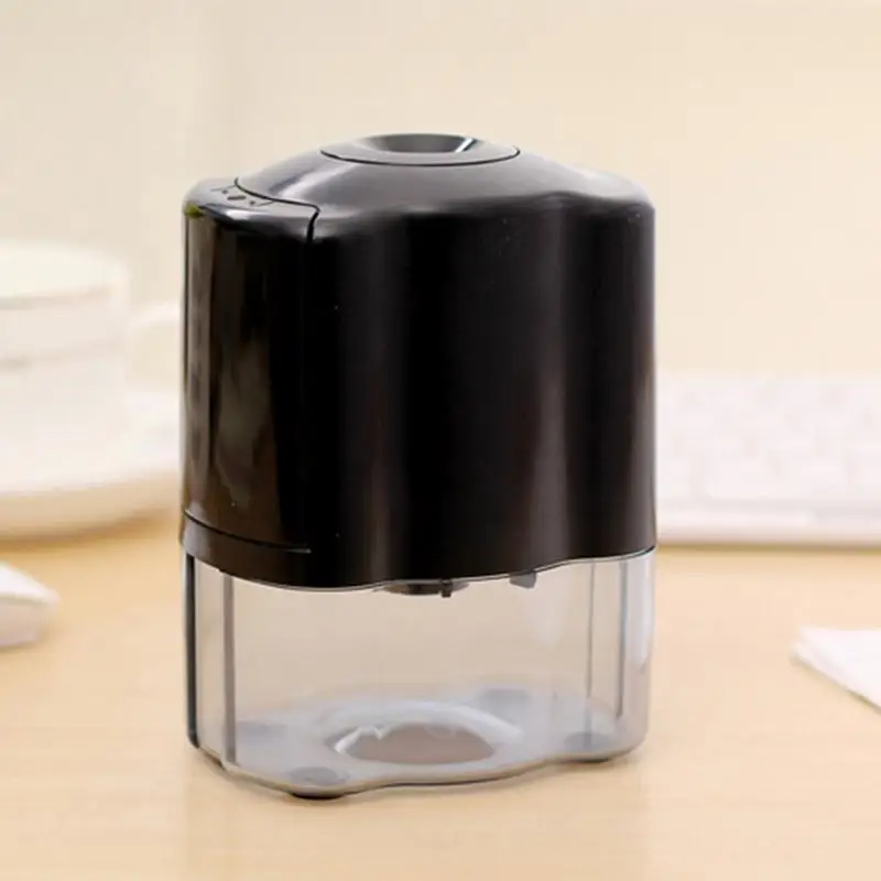 

Electric Pencil Sharpener Spiral Steel Blades Sharpen All Pencils Automatic Stop Function Ultra-portable Without Battery Office