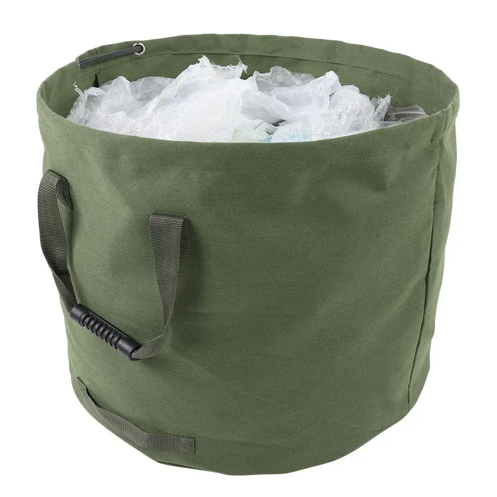 

Waterproof Garden Waste Bag Canvas Gardening Garbage Recycling Processing Bag Storage Planting Bag